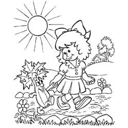 Раскраска: маленькая девочка (Персонажи) #96549 - Бесплатные раскраски для печати