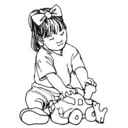 Раскраска: маленькая девочка (Персонажи) #96560 - Раскраски для печати