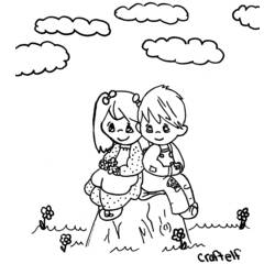 Раскраска: маленькая девочка (Персонажи) #96566 - Бесплатные раскраски для печати