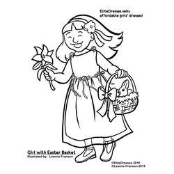 Раскраска: маленькая девочка (Персонажи) #96584 - Бесплатные раскраски для печати