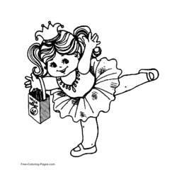 Раскраска: маленькая девочка (Персонажи) #96655 - Бесплатные раскраски для печати