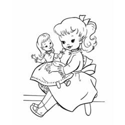 Раскраска: маленькая девочка (Персонажи) #96656 - Раскраски для печати
