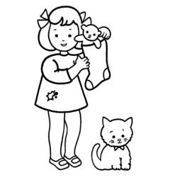 Раскраска: маленькая девочка (Персонажи) #96684 - Бесплатные раскраски для печати