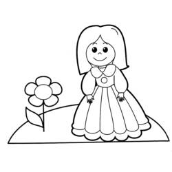 Раскраска: маленькая девочка (Персонажи) #96777 - Раскраски для печати
