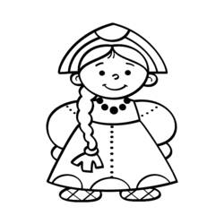 Раскраска: маленькая девочка (Персонажи) #96825 - Бесплатные раскраски для печати