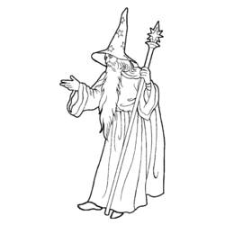 Раскраска: волшебник (Персонажи) #100692 - Раскраски для печати