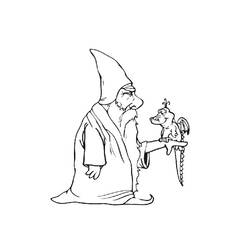 Раскраска: волшебник (Персонажи) #100904 - Бесплатные раскраски для печати