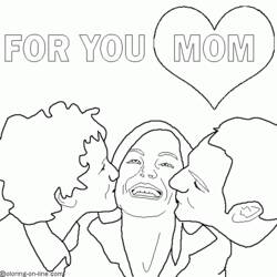 Раскраска: мама (Персонажи) #101252 - Бесплатные раскраски для печати