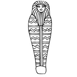 Раскраска: мумия (Персонажи) #147698 - Раскраски для печати