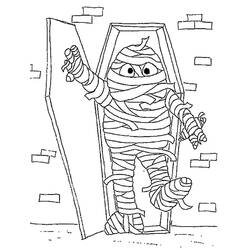 Раскраска: Mummy (Персонажи Фэнтези и Приключений) #201595 - Бесплатные раскраски для печати