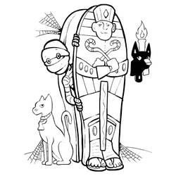 Раскраска: Mummy (Персонажи Фэнтези и Приключений) #201596 - Бесплатные раскраски для печати