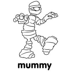 Раскраска: Mummy (Персонажи Фэнтези и Приключений) #201597 - Бесплатные раскраски для печати