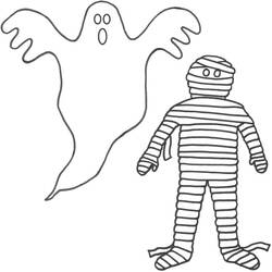Раскраска: Mummy (Персонажи Фэнтези и Приключений) #201598 - Бесплатные раскраски для печати