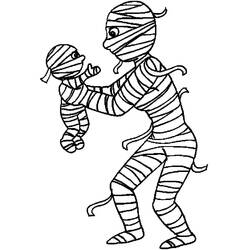 Раскраска: Mummy (Персонажи Фэнтези и Приключений) #201600 - Бесплатные раскраски для печати