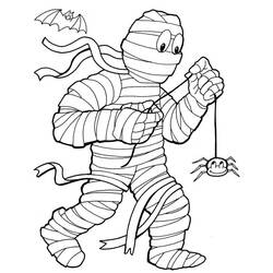 Раскраска: Mummy (Персонажи Фэнтези и Приключений) #201607 - Бесплатные раскраски для печати