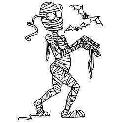 Раскраска: Mummy (Персонажи Фэнтези и Приключений) #201608 - Бесплатные раскраски для печати