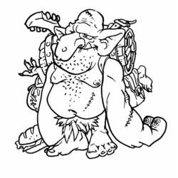 Раскраска: великан-людоед (Персонажи) #102798 - Раскраски для печати