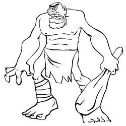 Раскраска: великан-людоед (Персонажи) #102812 - Раскраски для печати