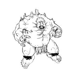 Раскраска: великан-людоед (Персонажи) #102848 - Раскраски для печати