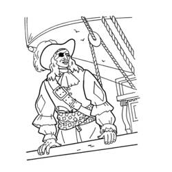 Раскраска: пират (Персонажи) #105004 - Раскраски для печати