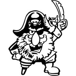 Раскраска: пират (Персонажи) #105007 - Раскраски для печати