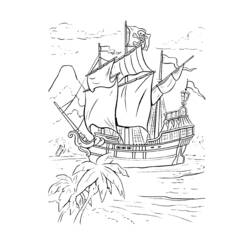 Раскраска: пират (Персонажи) #105024 - Бесплатные раскраски для печати