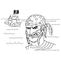 Раскраска: пират (Персонажи) #105025 - Бесплатные раскраски для печати