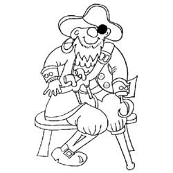 Раскраска: пират (Персонажи) #105051 - Бесплатные раскраски для печати