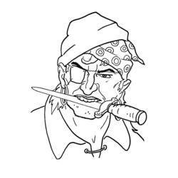 Раскраска: пират (Персонажи) #105157 - Бесплатные раскраски для печати