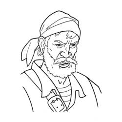 Раскраска: пират (Персонажи) #105227 - Бесплатные раскраски для печати