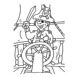 Раскраска: пират (Персонажи) #105250 - Бесплатные раскраски для печати