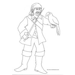 Раскраска: пират (Персонажи) #105252 - Раскраски для печати