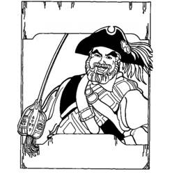 Раскраска: пират (Персонажи) #105327 - Бесплатные раскраски для печати