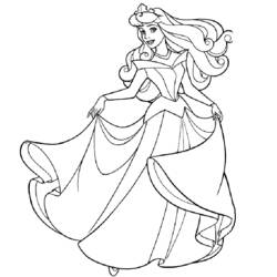 Раскраска: принцесса (Персонажи) #85176 - Бесплатные раскраски для печати