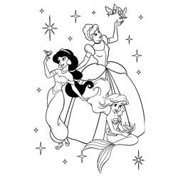 Раскраска: принцесса (Персонажи) #85185 - Бесплатные раскраски для печати