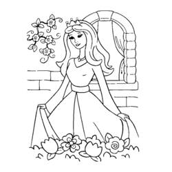 Раскраска: принцесса (Персонажи) #85205 - Бесплатные раскраски для печати