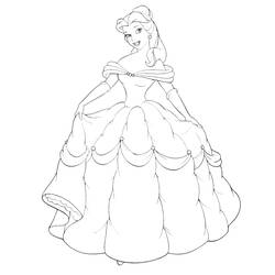 Раскраска: принцесса (Персонажи) #85206 - Бесплатные раскраски для печати