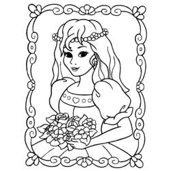 Раскраска: принцесса (Персонажи) #85215 - Раскраски для печати