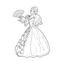 Раскраска: принцесса (Персонажи) #85228 - Раскраски для печати