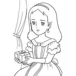 Раскраска: принцесса (Персонажи) #85252 - Бесплатные раскраски для печати