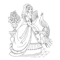 Раскраска: принцесса (Персонажи) #85273 - Раскраски для печати