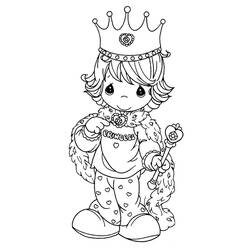 Раскраска: принцесса (Персонажи) #85303 - Бесплатные раскраски для печати