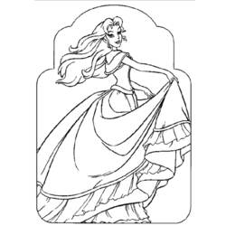 Раскраска: принцесса (Персонажи) #85313 - Бесплатные раскраски для печати