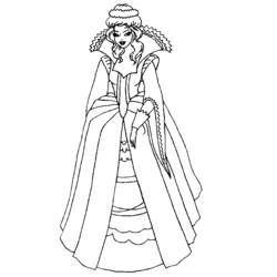 Раскраска: принцесса (Персонажи) #85500 - Бесплатные раскраски для печати