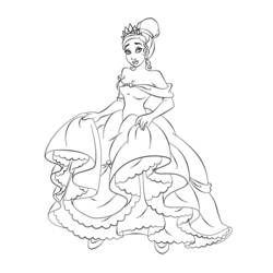 Раскраска: принцесса (Персонажи) #85506 - Бесплатные раскраски для печати