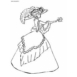 Раскраска: принцесса (Персонажи) #85517 - Бесплатные раскраски для печати