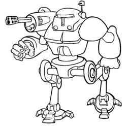 Раскраска: робот (Персонажи) #106563 - Раскраски для печати