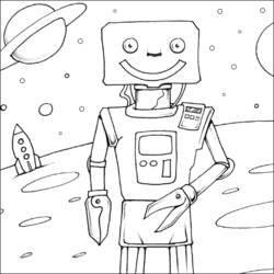 Раскраска: робот (Персонажи) #106576 - Бесплатные раскраски для печати