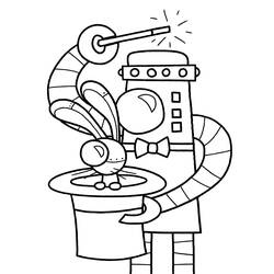 Раскраска: робот (Персонажи) #106589 - Бесплатные раскраски для печати