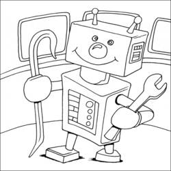 Раскраска: робот (Персонажи) #106597 - Бесплатные раскраски для печати